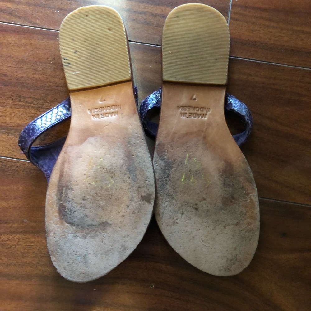 Mystique purple thing jeweled sandal flip flop slip on size 7 - Picture 2 of 4